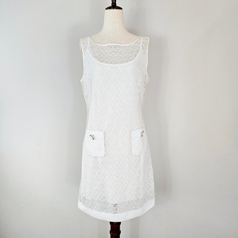 D&G Ivory Lace Mini Dress w/ Slip Coquette Twee - Size Small